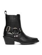 BADURA Ghete cowboy dama piele naturala - negru