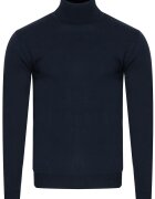 Bartex Pulover barbati - 1702 - bleumarin - lana-acril - guler rulant