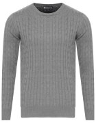 Bartex Pulover barbati gri - bumbac\acril -