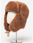 Barts Palarie ushanka de blana sintetica Lucerne - Maro scortisoara