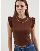 Big Dart Bluza pentru dama - HiCCUP - Maro - Jerseu
