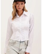 Big Dart Camasa scurta dama - alb - textil