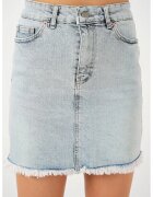 Big Dart Fusta mini HiCCUP slim fit - albastra - bumbac
