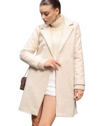 Big Dart Palton dama - supradimensionat - crem natural - textil