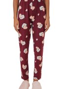 Big Dart Pantaloni de pijama - HiCCUP - cu model - bordo - jerseu