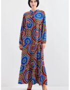 Big Dart Rochie maxi dama - HiCCUP - poliester/lycra - lejera - multicolor - Albastru