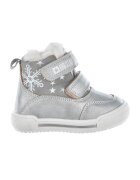 Big Star Ghete cu inchidere velcro si aspect metalizat - Argintiu