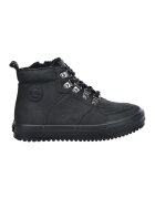 Big Star Ghete de piele ecologica cu sireturi - Negru stins