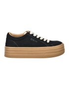 Big Star Pantofi sport flatform de piele intoarsa - Negru