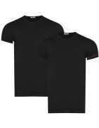 Bikkembergs Tricouri barbati - set 2 piese - negru - bumbac-elastan -