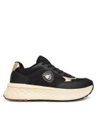 Blauer Pantofi sport dama - textil - auriu/negru