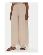 BOMBOOGIE Pantaloni palazzo Dama - Bej - viscoza -