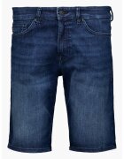 BOSS Bermude din denim cu aspect decolorat - Albastru inchis