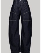 BOSS Blugi relaxed fit cu buzunare - Albastru inchis