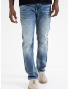 BOSS Blugi slim-fit Delaware Soft-motion - Albastru melange