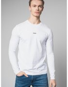 BOSS Bluza cu decolteu la baza gatului Chark - Alb optic