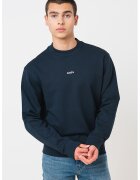 BOSS Bluza de trening cu croiala lejera WeSmallCrew - Alb/Bleumarin