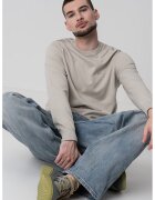 BOSS Bluza de trening cu detaliu logo Asac - Maro nisip