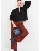 BOSS Bluza lejera Brodes - Negru