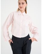 BOSS Camasa crop de bumbac Boskota - Roz pal