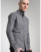 BOSS Camasa cu guler fixat cu nasturi Myjersey - Gri inchis