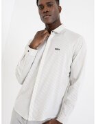 BOSS Camasa in dungi cu maneci raglan lungi - Alb/Verde fistic