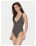 BOSS Costum de baie dama - Negru/Maro