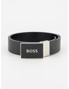 BOSS Curea de piele Icon - Negru