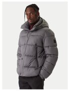 BOSS Geaca de iarna barbati gri - material calduros