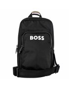 BOSS Geanta crossbody cu logo si bareta detasabila - Negru