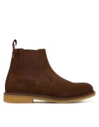 BOSS Ghete barbati cizme scurte - piele naturala - maro inchis -