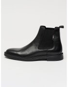 BOSS Ghete Chelsea de piele intoarsa cu segmente textile Calev - Negru