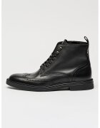 BOSS Ghete de piele cu fermoar lateral Calev - Negru