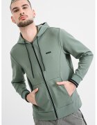 BOSS Hanorac cu fermoar Zone - Verde feriga
