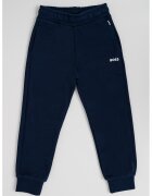 BOSS Kidswear Pantaloni de trening conici cu buzunare - Bleumarin