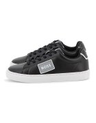 BOSS Kidswear Pantofi sport flatform din piele cu aplicatie logo - Negru