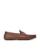 BOSS Mocasini barbati Driver - piele naturala - maro
