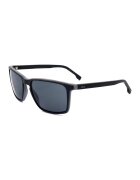 BOSS Ochelari de soare dreptunghiulari cu logo discret - Negru/Gri deschis