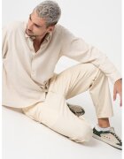 BOSS Pantaloni chino cu croiala dreapta - Crem