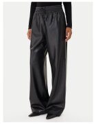 BOSS Pantaloni pentru dama piele ecologica - negru - Negru