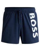 BOSS Pantaloni scurti de baie cu logo Octopus - Albastru