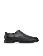 BOSS Pantofi barbatesti - piele naturala - negru - inchidere cu sireturi -