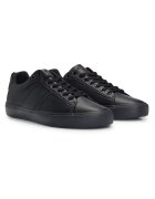 BOSS Pantofi loafer de piele ecologica cu aspect texturat Aiden Tenn - Negru
