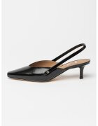 BOSS Pantofi slingback din piele Charlize - Negru