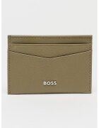 BOSS Portcart de piele - Kaki