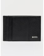 BOSS Portcart de piele New Crosstown - Negru