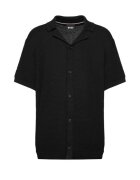 BOSS Pulover cu maneca scurta negru
