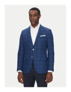 BOSS Sacou barbat cu model - albastru