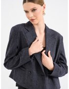 BOSS Sacou lejer din amestec de lana - Bleumarin