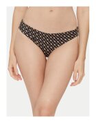 BOSS Slip de baie dama negru/maro - material elastic